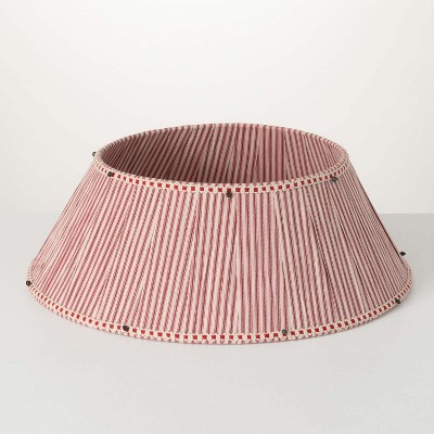 Red Ticking Tree Collar Multicolor 7.5"H Metal