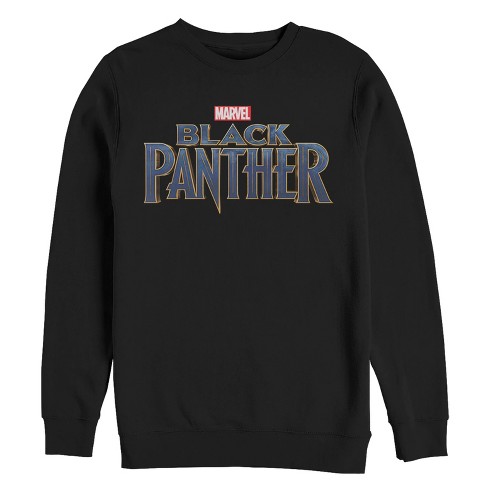 Men's Marvel Black Panther 2018 Text Logo Sweatshirt : Target