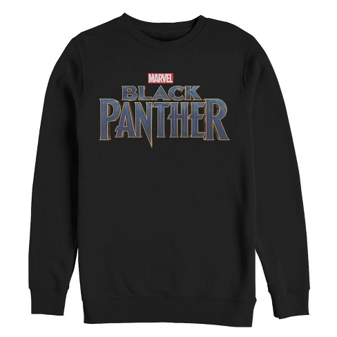 Men's Marvel Black Panther 2018 Text Logo Sweatshirt - Black - 2X Large