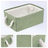 REGALWOVEN Cotton Collapsible Lightweight Sturdy Open Storage Bins 3 Pcs - 2 of 4