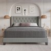 Home Design Homer Tufted Upholstered Panel Bed - 2 of 4