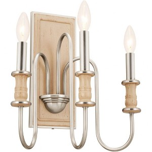Kichler Lighting Karthe 3 - Light Sconce in  Brushed Nickel - 1 of 2