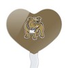 Bryant University Bulldogs Logo Heart Love Cupcake Picks Toppers Decoration Set of 6 - 2 of 4