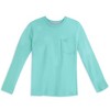 Mightly Girls 2pk Fair Trade Organic Cotton Long Sleeve T-Shirts (Raspberry and Teal, X Large). - 3 of 4