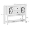 Sideboard Buffet Cabinet Bar Cabinet with Storage Drawers and Glass Door for Kitchen, Living Room, Entryway - 3 of 4