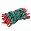 Novelty Lights RetroGlo Ceramic Mini Lights 50 Light on Green Wire 11 Feet Long - 4 of 4