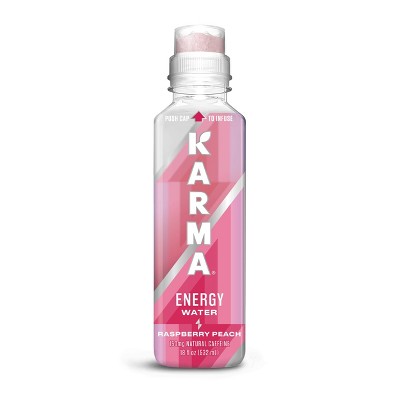 Karma Energy Water Raspberry Peach - 18oz