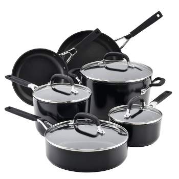 KitchenAid 11-Piece Cookware Set Black Sapphire KC3H1S11BE - Best Buy