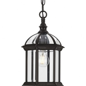 Progress Lighting Dillard 1-Light Outdoor Post Lantern in Antique Bronze, Clear Beveled Glass, Aluminum Material - 1 of 1
