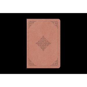 ESV Value Large Print Compact Bible (Trutone, Blush Rose, Fleur-De-Lis Design) - (Leather Bound) - 1 of 1