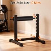 Bulgarian Split Squat Stand, 6-Level Adjustable Single Leg Squat Roller with 350 LBS Capacity,Thick Padding,Lower Body Specialty Machine for Home Gym - 4 of 4
