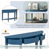 NicBex Modern Curved Console Table for Entryway,Sofa Table with 3 Drawers & 1 Bottom Shelf,Entryway Table for Entrance,Hallway,Living Room - 3 of 4