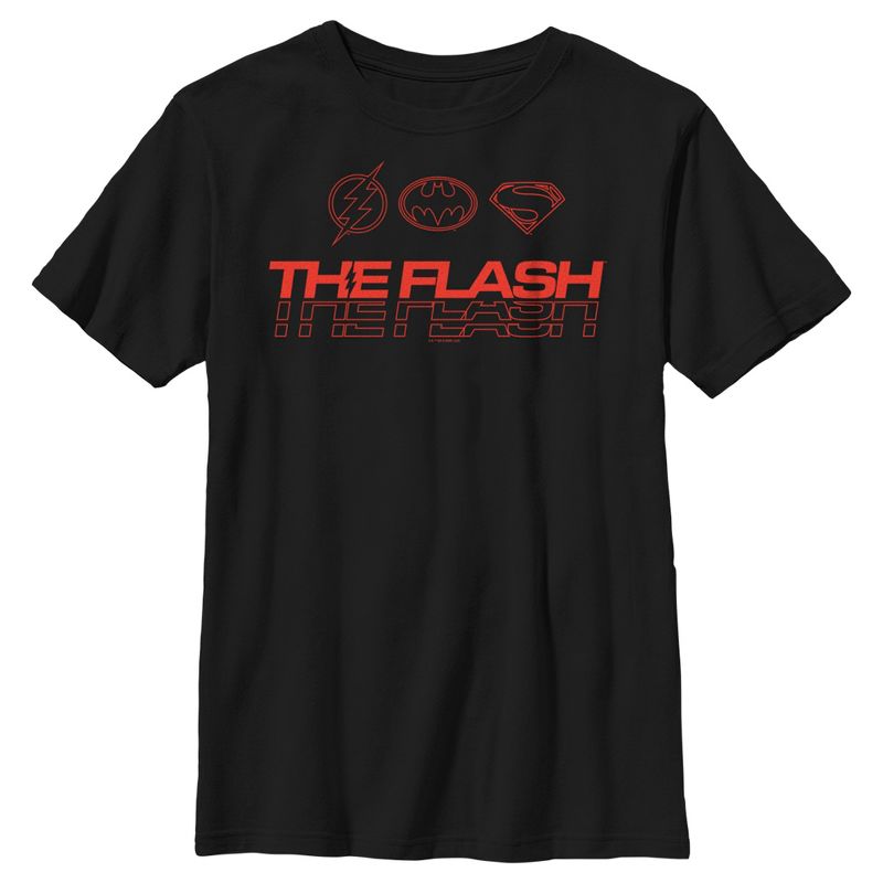 Boy's The Flash Heroes Classic Emblems T-Shirt, 1 of 6