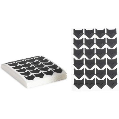 Bright Creations 480 Pack Self-Adhesive Photo Corners for Scrapbooking, Picture Album  (Black)
