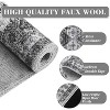 Washable Rug Vintage Boho Low Pile Non-Slip Foldable Ultra-Thin Carpet for Living Room Bedroom Guest Room Office - 4 of 4