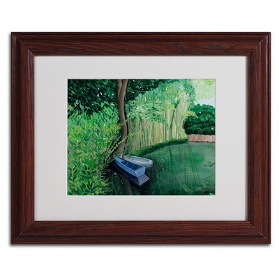 Trademark Fine Art -'Two Boats' Matted Framed Art