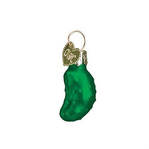 Old World Christmas Glass Blown Ornament for Christmas Tree, Miniature Gurken - 1 of 2