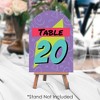 Big Dot of Happiness 90’s Throwback - 1990s Party Double-Sided 5 x 7 inches Cards - Table Numbers - 1-20 - 3 of 4