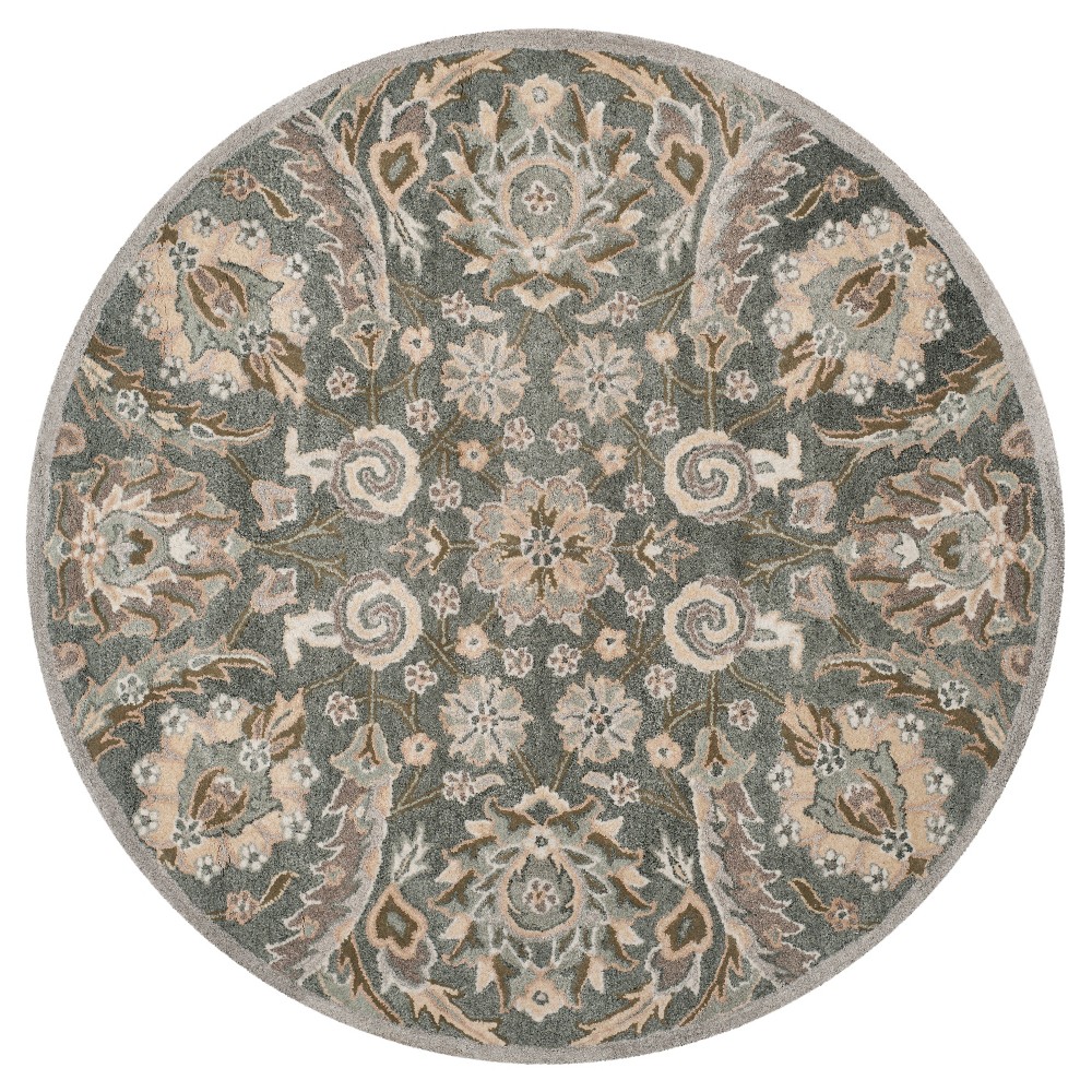 Bella Rug - Gray/Multi - (5'X5' Round) - Safavieh