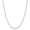 Black Bow Jewelry 2.25mm, 14k White Gold, Solid Parisian Wheat Chain Necklace - 3 of 4