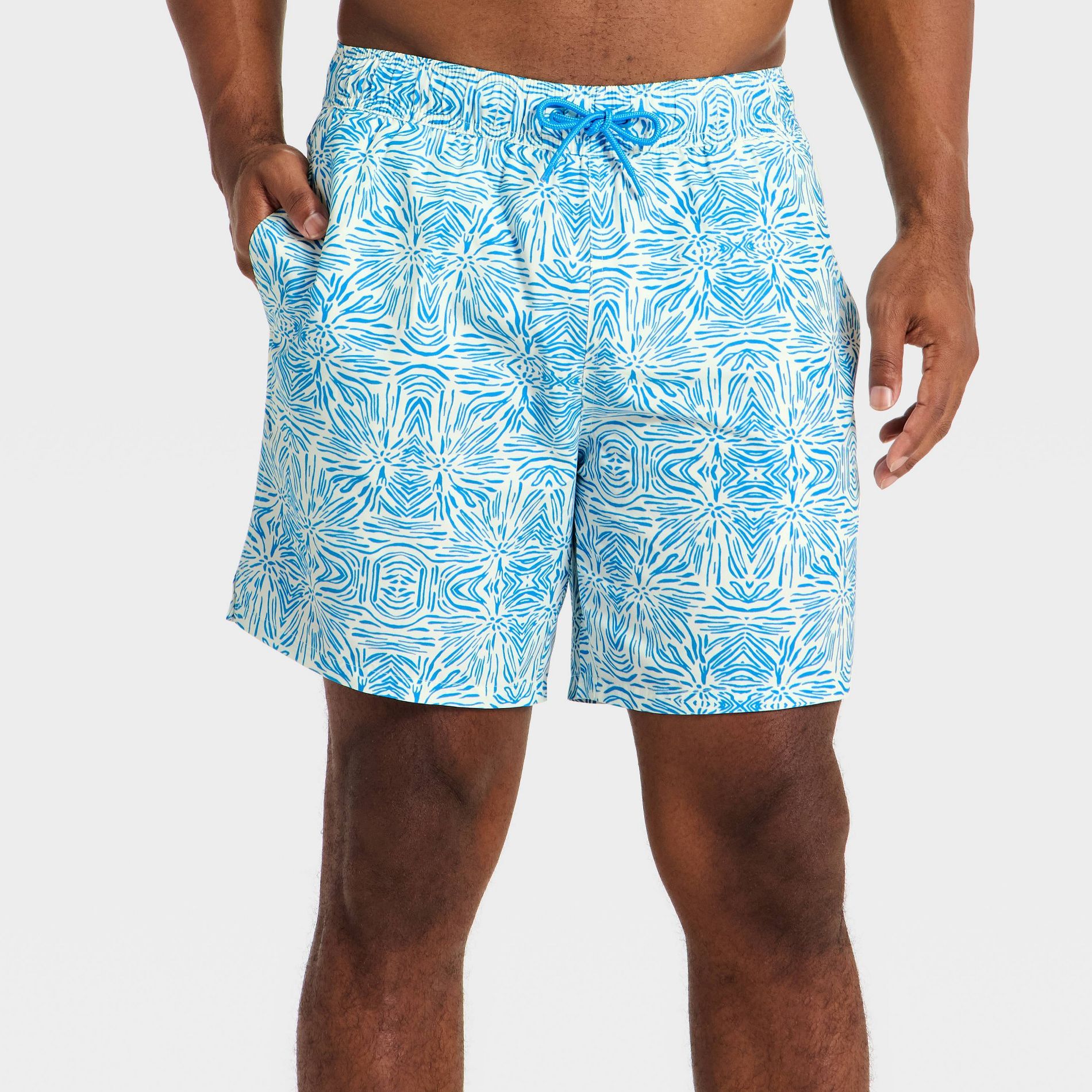 Men's 7'' Patterned Swim Trunks - Goodfellow & Co™