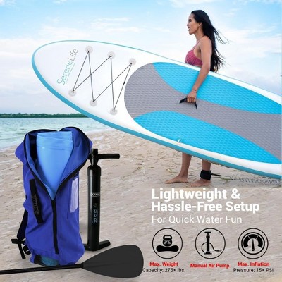 Marine Blue Inflatable Stand-Up Paddle Board with Accessories