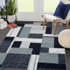 3x5 Washable Area Rug ¨C Non-Slip Geometric Low Pile Carpet for Living Room, Machine Washable Soft Rug for Home Office & Playroom ¨C Ash, 3' x 5 - 3 of 4