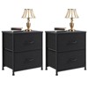 INFURNIC Vanity Tables Versatile 2 Pack Dresser Chest of Drawers, for Efficient Storage in Bedrooms and Living Areas, Black, 17.7"*11.8"*20" - 2 of 4