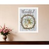 HomeRoots Thankful Wreath White Framed Print Wall Art - 2 of 3