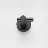 HANPURE Round Base Wall Hanging Hook with Screws- Matte Black Hook, 4 Pack, for Entry Shoe Cabinet, Wardrobe Bathroom Bedroom Furniture Hardware - 3 of 4