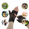 Unique Bargains Women's Argyle Lace Sunblock Fingerless Gloves 1 Pair - 4 of 4