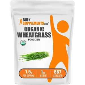 BulkSupplements Organic WheatGrass Powder - 1 of 4