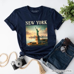 Iconic New York State Statue of Liberty T-Shirt, Patriotic American Landmark Tee and Heritage Souvenir | OrnamentallyYou - 1 of 4