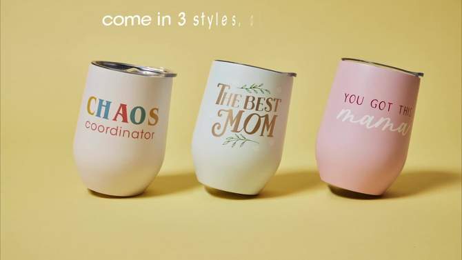 Pearhead Wine Tumbler - The Best Mom - 12oz, 2 of 8, play video