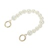 Unique Bargains Zinc Alloy Imitation Pearl Bead Purse Handbag Chain Strap Clutch 12" Light Gold - 3 of 3