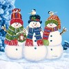 Collections Etc Snowmen Trio Decorative Christmas Seasonal Yard Stake - 2 of 2