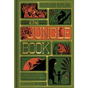 The Jungle Book (Minalima Edition) (Illustrated with Interactive Elements) - by  Rudyard Kipling (Hardcover) - 1 of 1