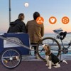 VisioGear Dog Bike Stroller, Pet Cart Bicycle with 3 Entrances, Wheels and Mesh Screen, Blue & Gray, 53.93"*29.13"*31.49" - 4 of 4