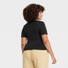 Women's Slim Fit Seamless Short Sleeve Square Neck Baby T-Shirt - A New Day™ - 2 of 3