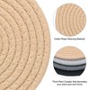 Unique Bargains Indoor Cotton Rope Non-slip Plant Coasters 4 Pcs - 4 of 4