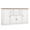 TROPOW 58" Sideboard Buffet Cabinet with Storage with 4 Doors & 2 Drawers, Farmhouse Wood Cupboard Kitchen Pantry Storage Cabinet Coffee Bar Station - 4 of 4