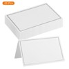 Unique Bargains Wedding Silver Line Printable Table Setting Place Cards - 3 of 4