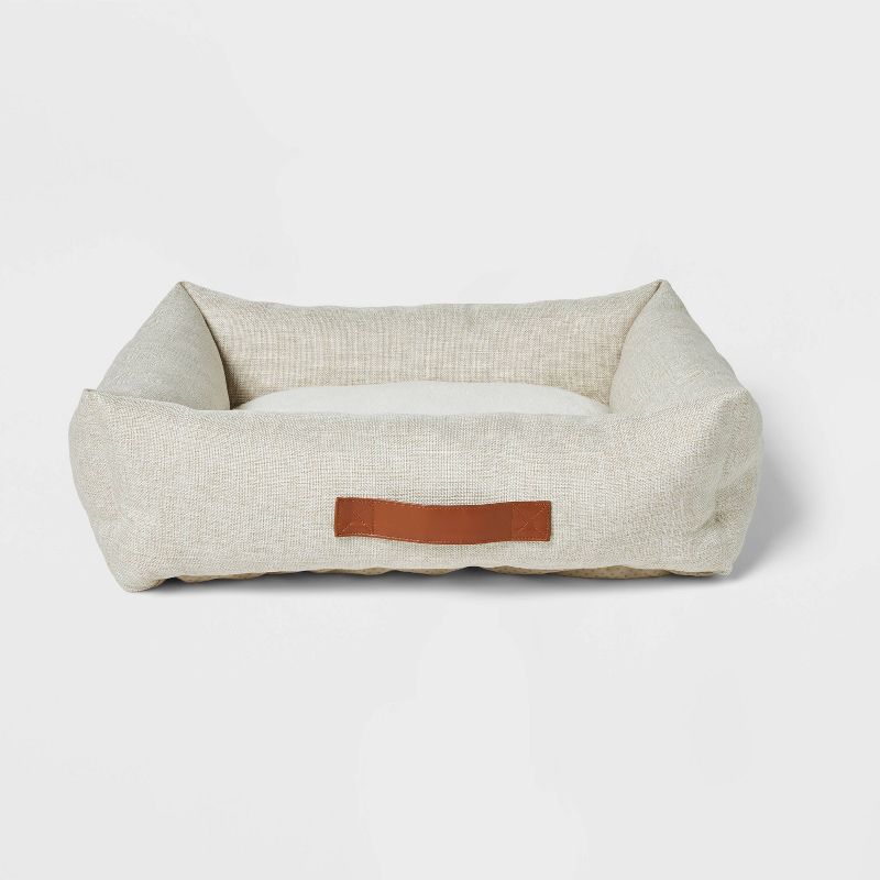 Neutral 4-Sided Bolster Dog Bed - Boots &#38; Barkley&#8482; - Cream - M, 1 of 4