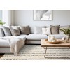 Rug Branch Contemporary Stripes, Tonal/Solid Cream Indoor Area Rug - 2 of 4