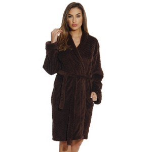 Just Love Womens Plush Solid Robe | Ladies Bathrobe - 1 of 3