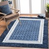 Border Geometric Area Rug Non Slip Rug Low Pile Accent Rug - 3 of 4