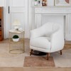 DYHOME Mid-Century Modern Accent Chair, Tufted Upholstered Armchair for Living Room, Bedroom - 2 of 4