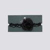 Lace Choker Necklace with Frontal Rose Accent - Wild Fable™ Black/Silver - 2 of 2