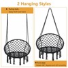 GARPROVM Bohemian Hand-woven Macrame Swing Hammock Chair with Tassels for Indoor & Outdoor - 2 of 4