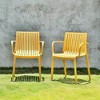 Milos 2pk Stackable Outdoor Arm Chairs - Lagoon
 - 2 of 4